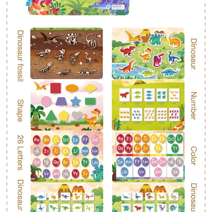 Montessori Busy Book for Kids Sticker Quiet Book Baby Early Educational Toy toddlers Matching Puzzles Game Learning Toys Gifts