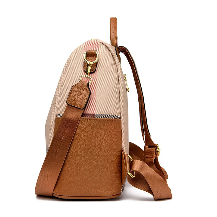 LONOOLISA Multi-functional Women's Backpacks Luxury Designer Rucksack High Quality Travel School Shoulder Bag Casual Sac A Dos