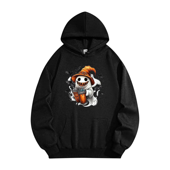 Halloween Skull Printed Men's Hoodies Graphic Sweatshirt Oversized Autumn Women Long Sleeve Holiday Clothes Pullover Tops Unisex
