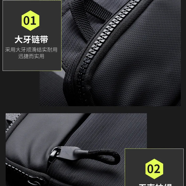 New chest bag for men and women's leisure, fitness, sports, crossbody bag, chest bag, casual men's bag, large capacity bag trend