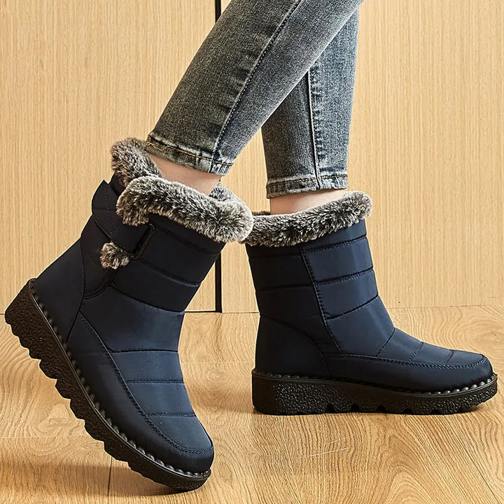 Women's Boots Trend Winter Shoes For Woman Winter Boots Ankle Low Heels Botas Mujer Waterproof Snow Boots With Fur Shoes