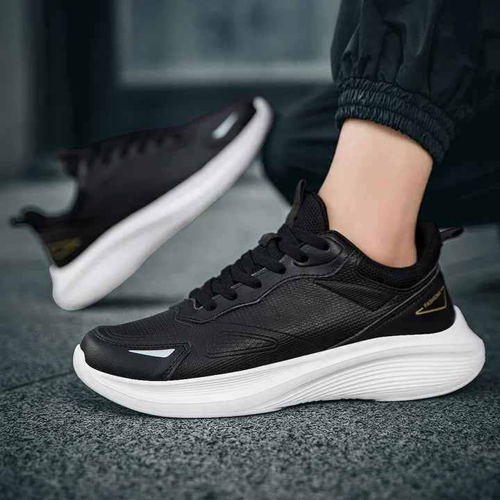 Outdoor Trendy Walking Shoes for Men Sneaker Man Leather High-quality Casual Breathable Flat Non-slip Tennis Shoes