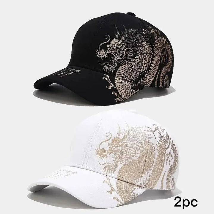 Chinese Style Dragon Pattern Baseball Hat For Men And Women, Versatile National Tide Cap, Hip Hop Hip Hop Skateboarding, Cool