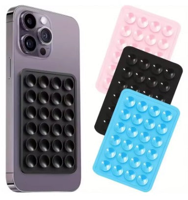 StickGrip Silicone Phone Pad – Suction Wall Mount & Anti-Slip Mat
