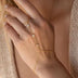 LumiChain Bracelet – Gold & Silver-Plated Hand Chain for Women