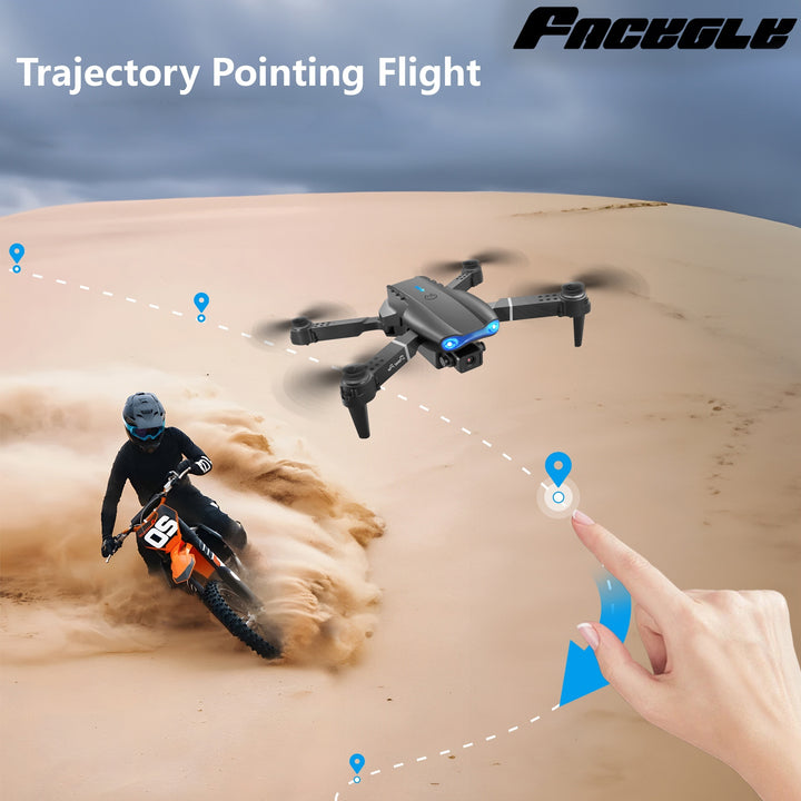 E99 Drone with Dual HD Camera
Affordable and easy to fly, this foldable drone features WiFi FPV, altitude hold, and stable remote control—perfect for kids, beginners, and men’s gifts!