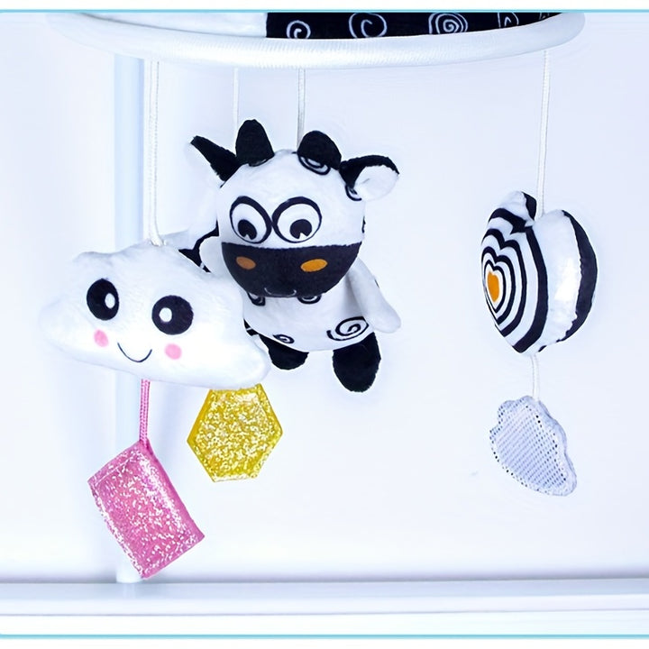 Visual Stimulation On the Go
This black and white hanging baby toy features soft animal designs, gentle wind chimes, and high-contrast colors to support early visual development. Perfect for cribs, strollers, car seats, and baby carriers. 👶🖤🤍