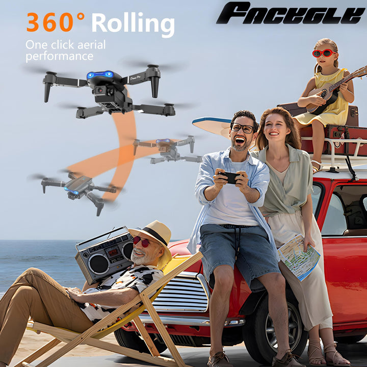 E99 Drone with Dual HD Camera
Affordable and easy to fly, this foldable drone features WiFi FPV, altitude hold, and stable remote control—perfect for kids, beginners, and men’s gifts!