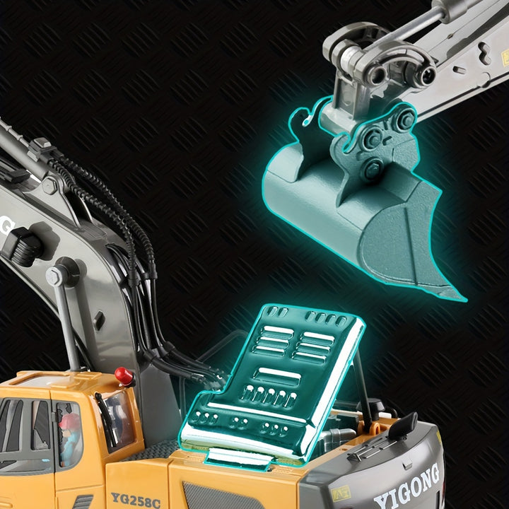 Dig Into Realistic Fun!
This 11-channel RC excavator features 2.4G remote control, durable alloy & plastic design, and powerful functions for lifelike digging action. Perfect for kids aged 6–10.the perfect gift! 🎁 🚧