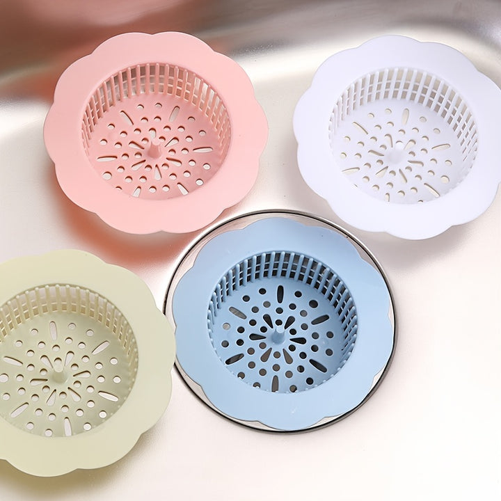 1pc Durable Plastic Sink Strainer - Perfect for Kitchen & Bathroom Sinks!