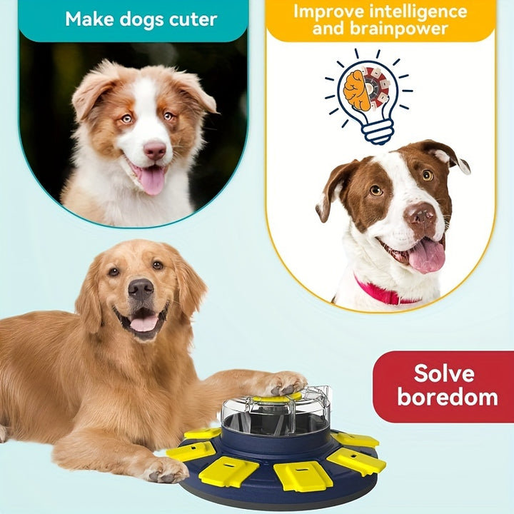 Dog Rotating Puzzle Toy, Dog Treat Puzzle Slow Feeder, Interactive Enrichment Toys For Large/Medium/Small, Dog Food Dispenser For Boredom And Mental Stimulation