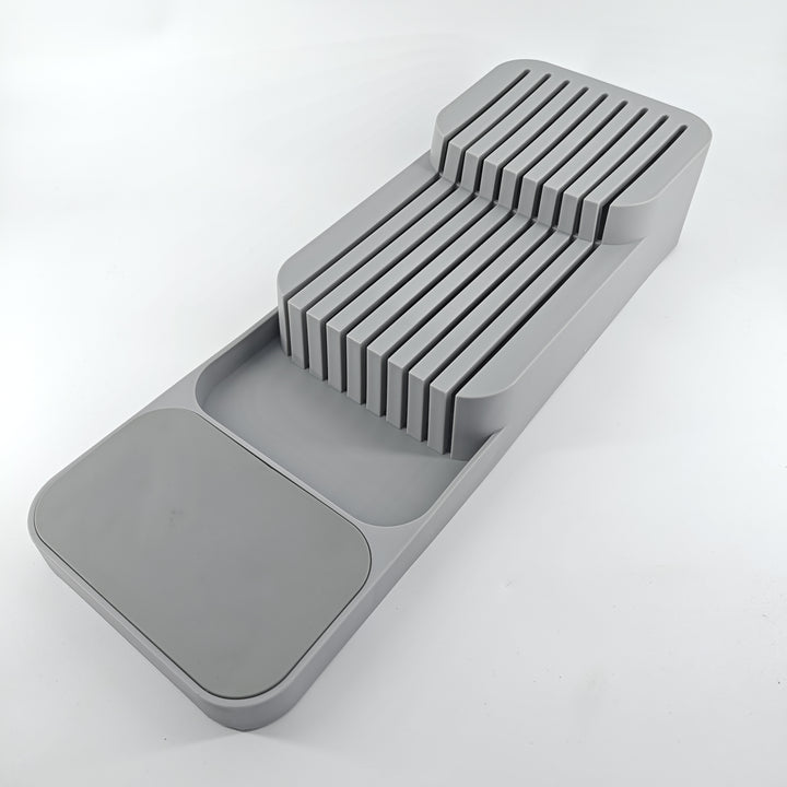1pc Kitchen Drawer Organizer Tray For Knives, Knife Block, Knife Holder, Drawer Storage Box For Knife, Drawer Organizer Insert, Holds 9 Knives, Kitchen Accessories