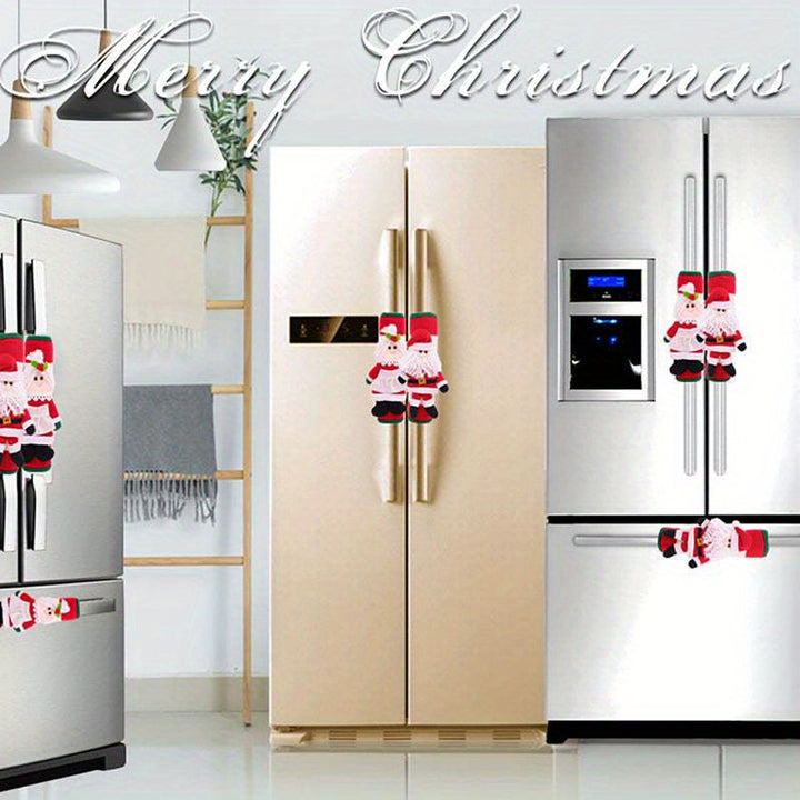 Festive Touch for Your Kitchen!
Add holiday cheer with these adorable Santa and Snowman handle covers! Perfect for decorating fridge, microwave, oven, or dishwasher handles—while keeping them clean and protected. 🎄🎅❄️