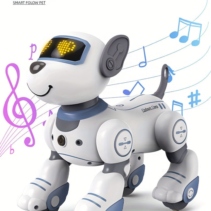 Kelaton Remote Control Toys: RC Robot, Infrared Remote Control Electronic Dog, Follow, Singing And Dancing, Ideal Gift For Family Or Friends' Birthdays Christmas Halloween.