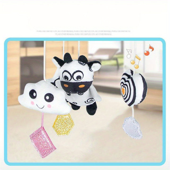 Visual Stimulation On the Go
This black and white hanging baby toy features soft animal designs, gentle wind chimes, and high-contrast colors to support early visual development. Perfect for cribs, strollers, car seats, and baby carriers. 👶🖤🤍