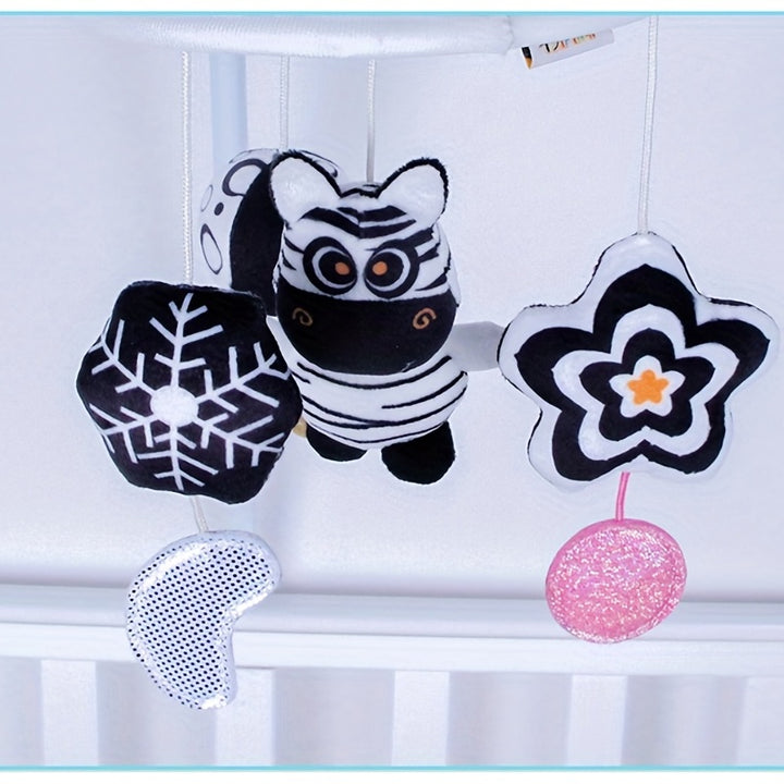 Visual Stimulation On the Go
This black and white hanging baby toy features soft animal designs, gentle wind chimes, and high-contrast colors to support early visual development. Perfect for cribs, strollers, car seats, and baby carriers. 👶🖤🤍