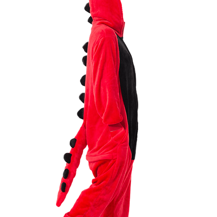 one piece Cozy Dinosaur Hooded Pajamas for Men and Women - Perfect for Parties and Cosplay