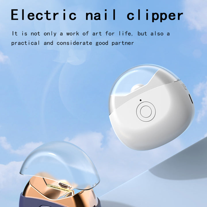 Electric Automatic Nail Clippers USB Rechargeable Electric Trimmer Nail Cutter Scissors For Women Men