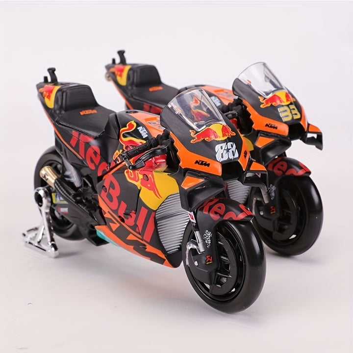 Race into Action!
Maisto 1:18 Red Bull KTM Factory Racing #88/#33 die-cast motorcycles – highly detailed collectibles for fans and riders alike. Perfect for display, gifting, or revving up your collection. 🏍️🔥
