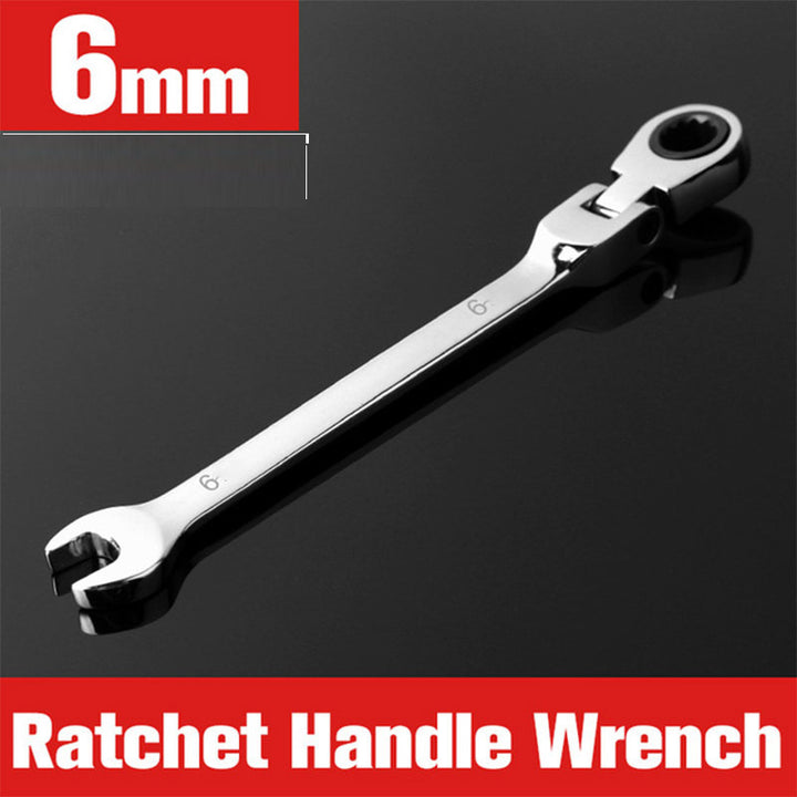 1pc/12pcs, Ratchet Wrench With Flexible Head, Dual-use Ratchet Tool Automotive Hand Tool Ratchet Wrench