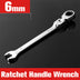 1pc/12pcs, Ratchet Wrench With Flexible Head, Dual-use Ratchet Tool Automotive Hand Tool Ratchet Wrench
