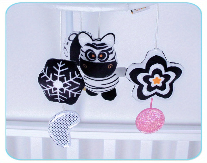 Visual Stimulation On the Go
This black and white hanging baby toy features soft animal designs, gentle wind chimes, and high-contrast colors to support early visual development. Perfect for cribs, strollers, car seats, and baby carriers. 👶🖤🤍