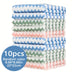 5/10pcs Ultra-Soft Microfiber Dish Cloths - Thickened Coral Velvet Cationic Double-Sided Towels for Strong Stain Removal, Scouring Pads, Absorbent, Lint-Free, Durable, Easy to Clean, and Reusable for Kitchen Cleaning