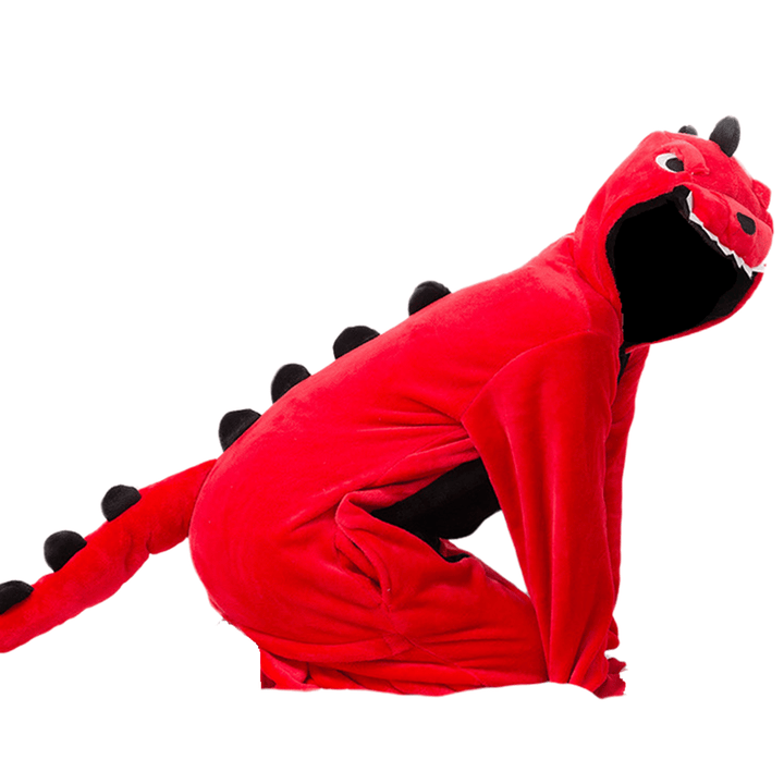 one piece Cozy Dinosaur Hooded Pajamas for Men and Women - Perfect for Parties and Cosplay
