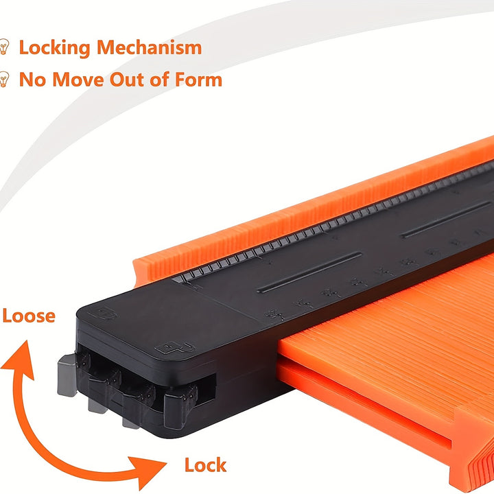 5Inch/10Inch GOXAWEE Precision Contour Gauge - Squares for Flooring, Construction, Carpenter, DIY Handyman - Adjustable Lock, Precise Irregular Shape Duplicator for Accurate Measurements