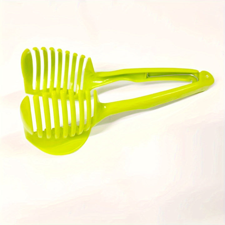 1pc, Tomato Slicer Tool, Lemon Cutter Tool, Lemon Slicer Holder, Tomato Slicer Holder, Lemon Cutter Holder, Round Fruit Tongs, Egg Slicer Cutting Holder, Kitchen Tools Kitchen Accessories