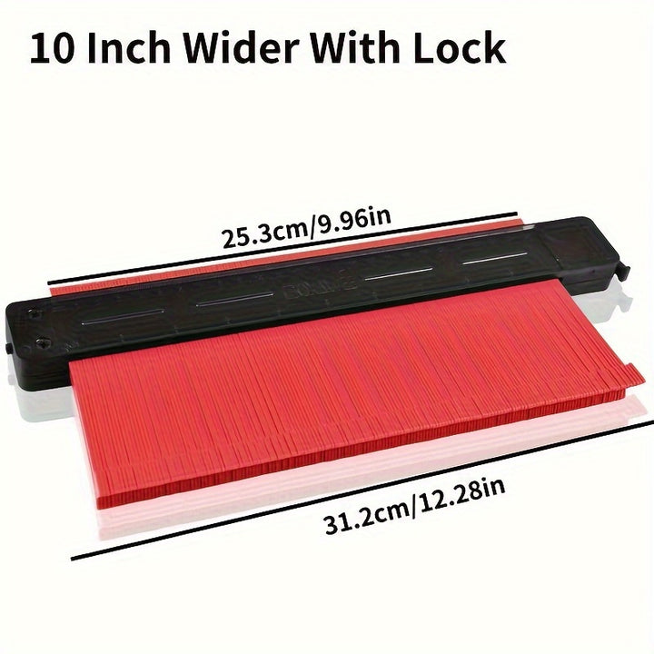 5Inch/10Inch GOXAWEE Precision Contour Gauge - Squares for Flooring, Construction, Carpenter, DIY Handyman - Adjustable Lock, Precise Irregular Shape Duplicator for Accurate Measurements