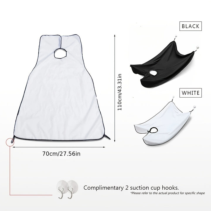 Men's Beard Shaving Apron - Cleaning Bib For Hairdressers And Shavers - Perfect For Grooming And Styling