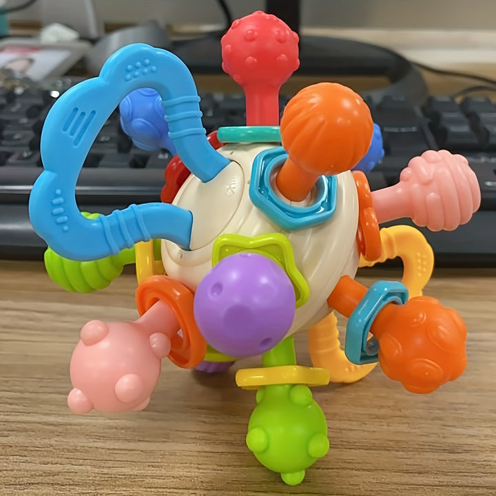 Learn, Soothe & Play – All in One!
This 2-in-1 Montessori baby toy combines sensory teething and gentle rattling to support early learning and development. Safe, fun, and perfect for boys and girls. An ideal gift for 1st birthdays, Christmas & more👶🎁