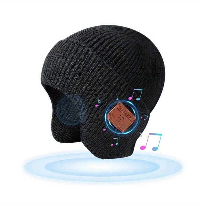 Snow Skiing Warm Wireless Beanie Hat Cold proof Music Earphone Ear Protector Woolen Hat