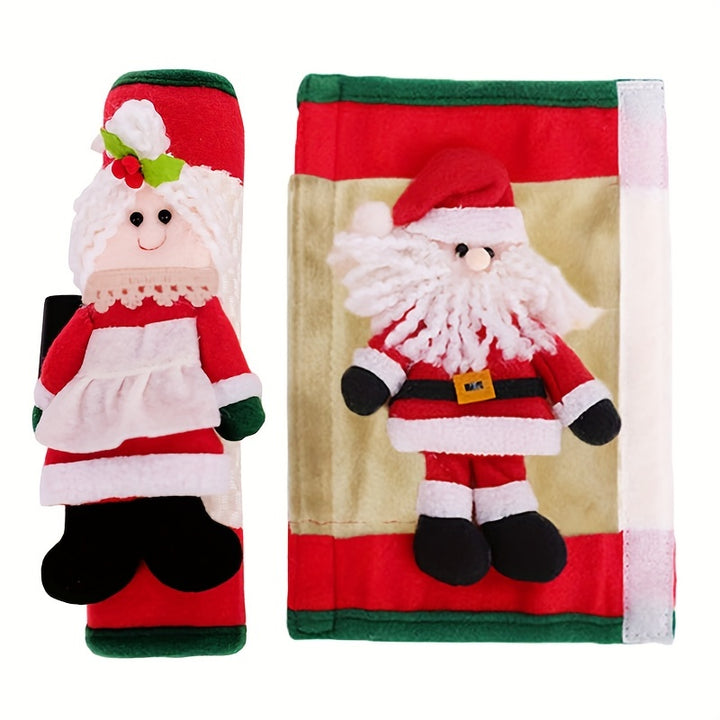 Festive Touch for Your Kitchen!
Add holiday cheer with these adorable Santa and Snowman handle covers! Perfect for decorating fridge, microwave, oven, or dishwasher handles—while keeping them clean and protected. 🎄🎅❄️
