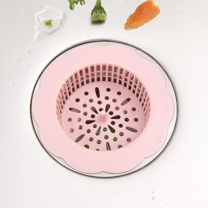 1pc Durable Plastic Sink Strainer - Perfect for Kitchen & Bathroom Sinks!