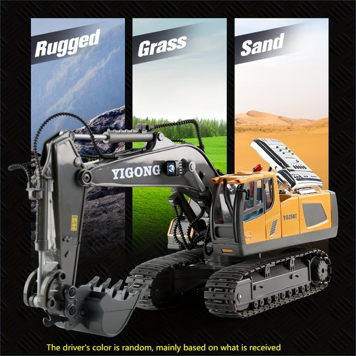 Dig Into Realistic Fun!
This 11-channel RC excavator features 2.4G remote control, durable alloy & plastic design, and powerful functions for lifelike digging action. Perfect for kids aged 6–10.the perfect gift! 🎁 🚧