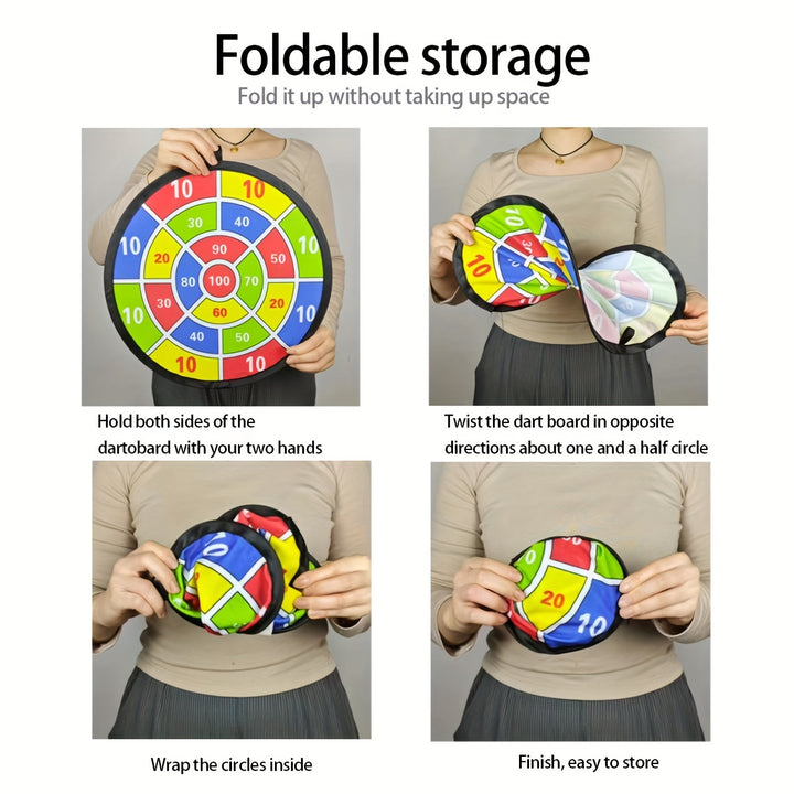 12pcs Sticky Ball Dart Plate Set, Indoor Outdoor Toys, Parent-child Interaction, Birthday Gift, Party Game Supplies
