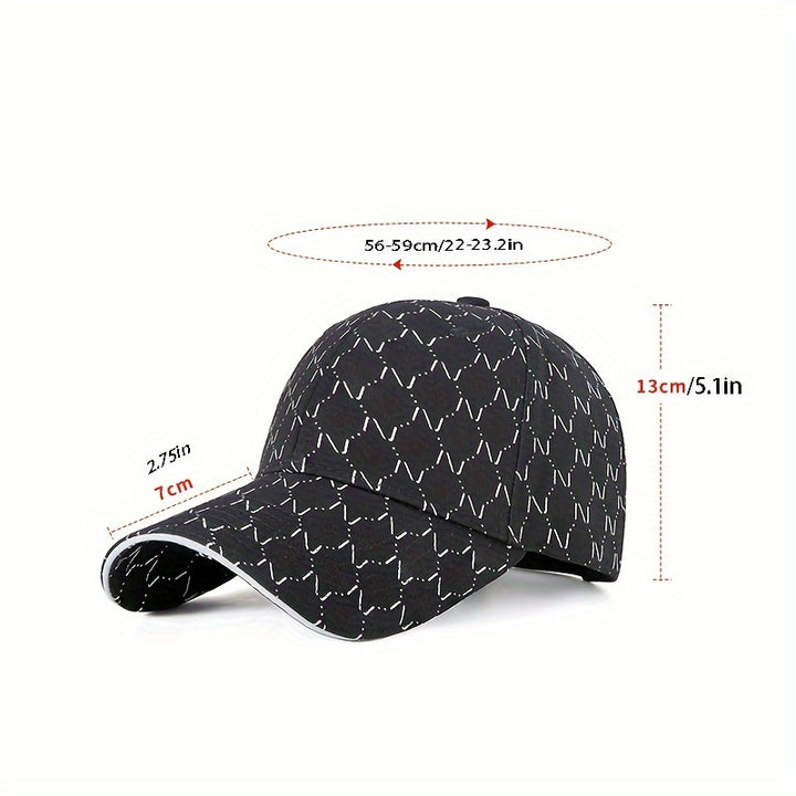 1pc Unisex Sunshade Breathable Adjustable Baseball Cap For Four Seasons