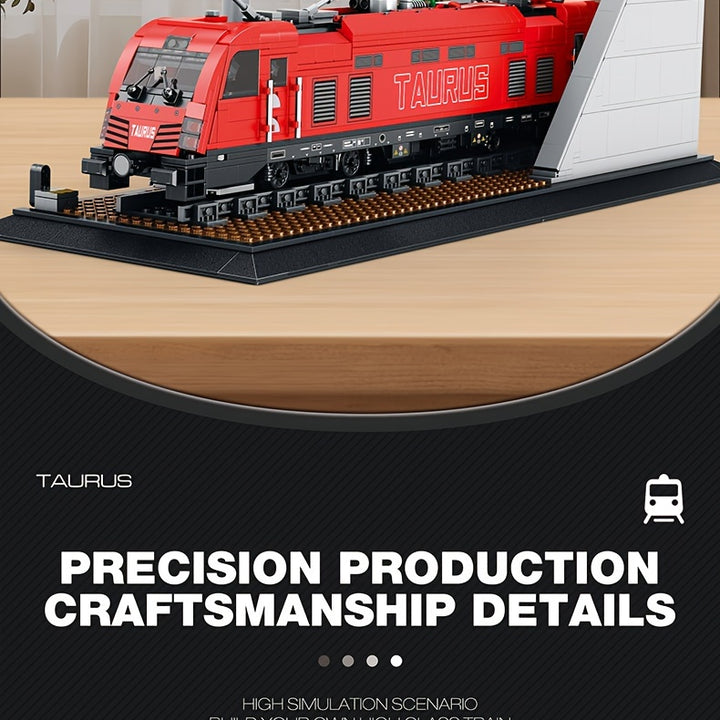 1939pcs Electric Passenger Train Building Blocks Toy, Creative Home Accessories, Party Table Decorations, Mini Building Blocks, Holiday Toys, Christmas Gifts