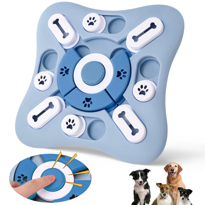 SmartDog IQ Challenge Treat Puzzle Toy - Exciting Squeaky Games to Engage & Enrich Your Pups Mind, Perfect for Dogs of All Sizes!
