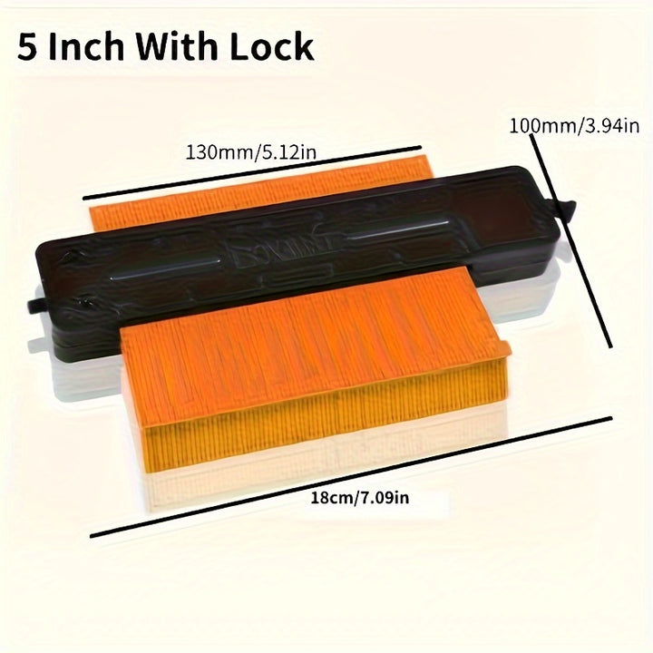 5Inch/10Inch GOXAWEE Precision Contour Gauge - Squares for Flooring, Construction, Carpenter, DIY Handyman - Adjustable Lock, Precise Irregular Shape Duplicator for Accurate Measurements