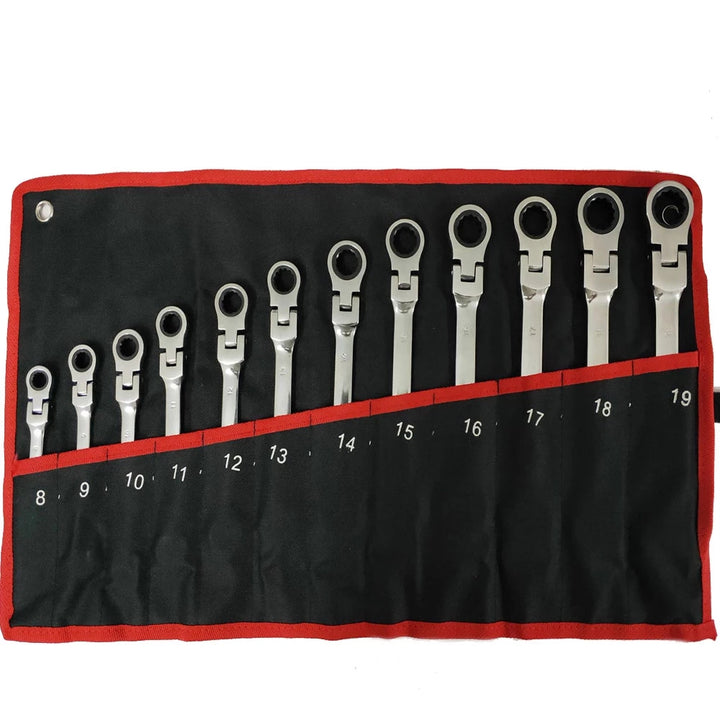 1pc/12pcs, Ratchet Wrench With Flexible Head, Dual-use Ratchet Tool Automotive Hand Tool Ratchet Wrench