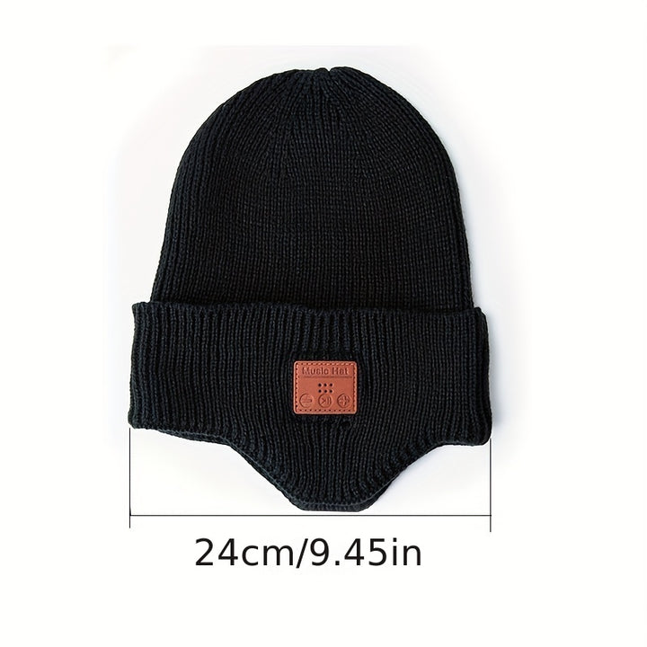 Snow Skiing Warm Wireless Beanie Hat Cold proof Music Earphone Ear Protector Woolen Hat