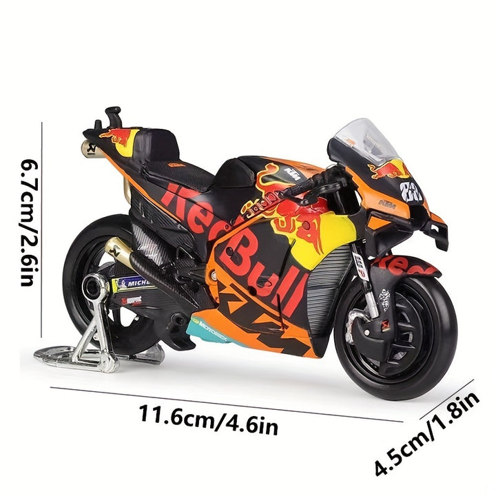 Race into Action!
Maisto 1:18 Red Bull KTM Factory Racing #88/#33 die-cast motorcycles – highly detailed collectibles for fans and riders alike. Perfect for display, gifting, or revving up your collection. 🏍️🔥
