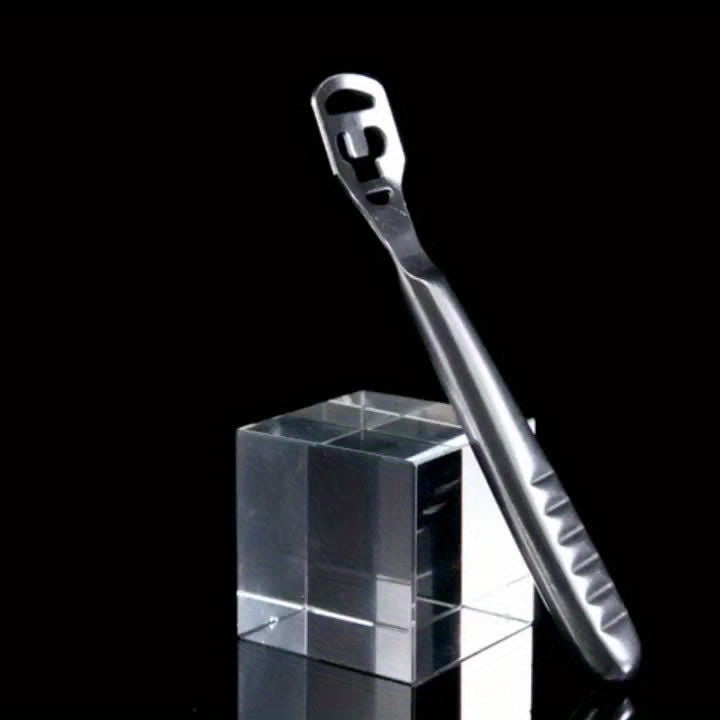 ZIMAPA Stainless Steel Foot File Set, Professional Pedicure Callus Remover with 10 Replacement Heads, Unscented Hard Skin Scraper for Smooth Feet