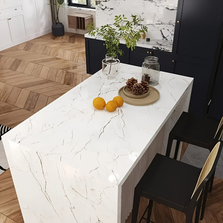 Extra Thick Vinyl Self-Adhesive Wallpaper, Waterproof and Oil Proof, Removable Peel and Stick Wall Stickers for Bathroom and Kitchen, Brick Stone Wood Pattern, Random Matc