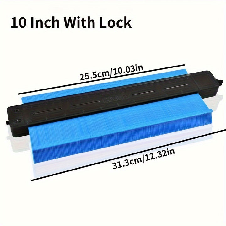 5Inch/10Inch GOXAWEE Precision Contour Gauge - Squares for Flooring, Construction, Carpenter, DIY Handyman - Adjustable Lock, Precise Irregular Shape Duplicator for Accurate Measurements