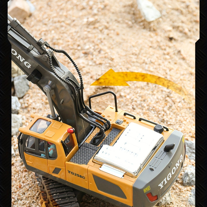 Dig Into Realistic Fun!
This 11-channel RC excavator features 2.4G remote control, durable alloy & plastic design, and powerful functions for lifelike digging action. Perfect for kids aged 6–10.the perfect gift! 🎁 🚧