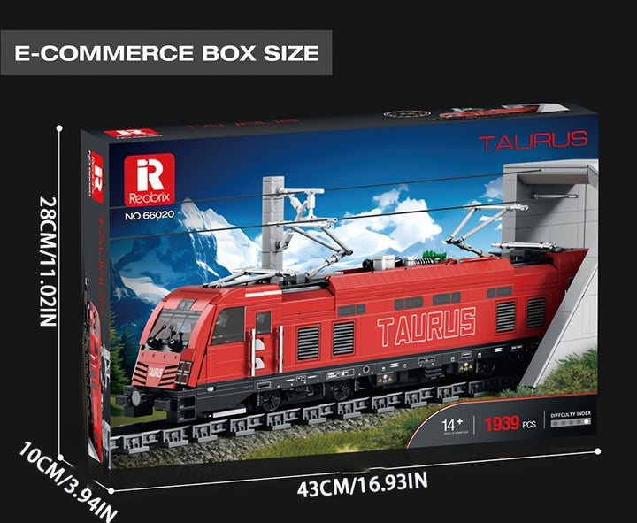 1939pcs Electric Passenger Train Building Blocks Toy, Creative Home Accessories, Party Table Decorations, Mini Building Blocks, Holiday Toys, Christmas Gifts